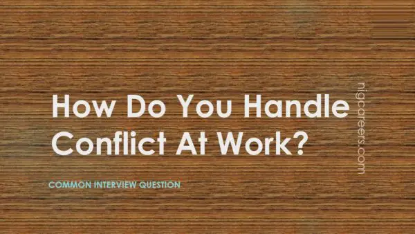 How Do You Handle Conflict At Work