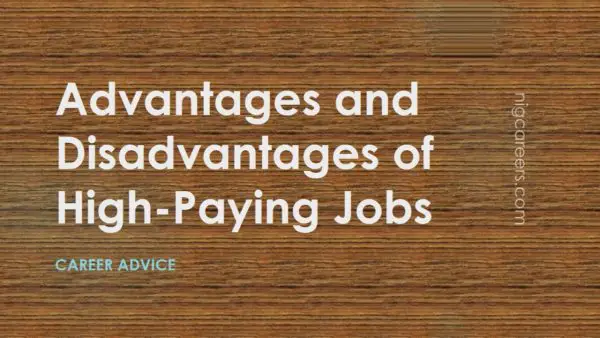Advantages and Disadvantages of High-Paying Jobs