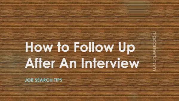 How to Follow Up After An Interview