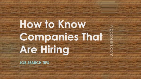 How to Know Companies That Are Hiring