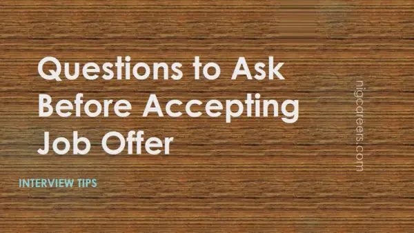 Questions to Ask Before Accepting Job Offer