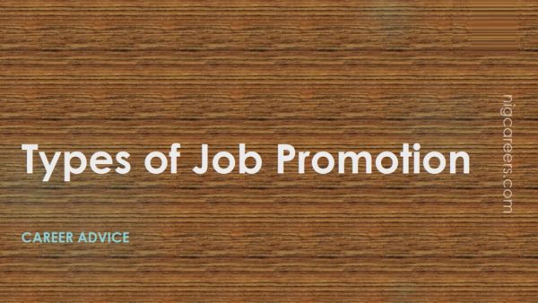 Types of Job Promotion