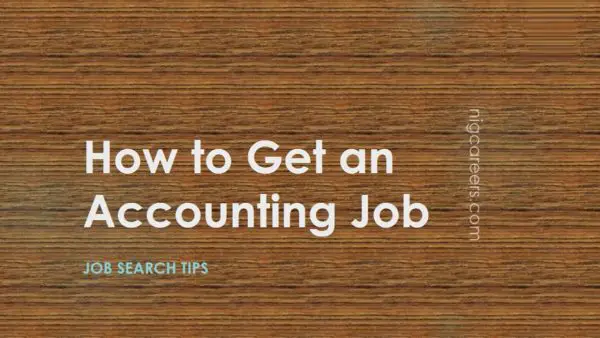 How to Get an Accounting Job
