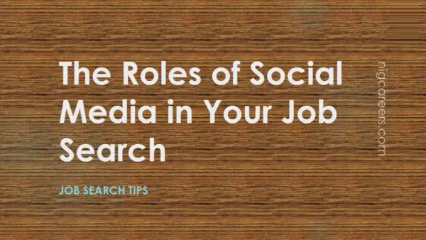 The Roles of Social Media in Your Job Search