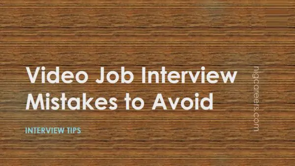 Video Job Interview Mistakes to Avoid