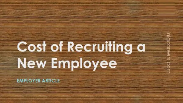 Cost of Recruiting a New Employee