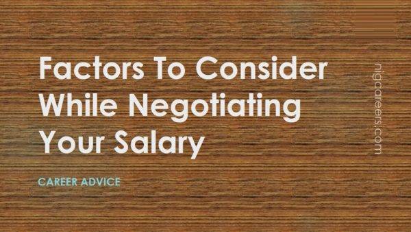 Factors To Consider While Negotiating Your Salary