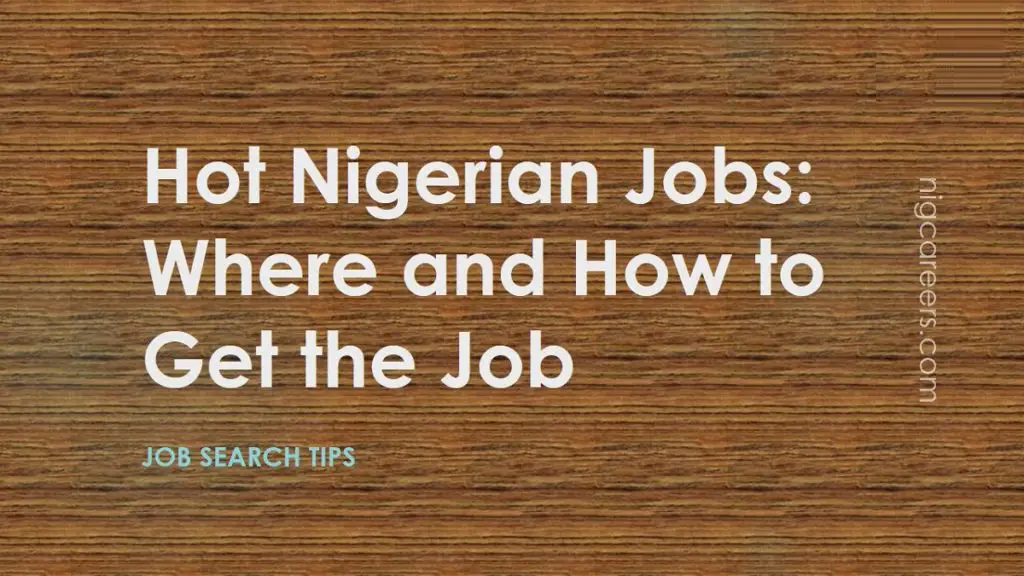 Hot Nigerian Jobs Tips on Where and How to Get the Job NigCareers