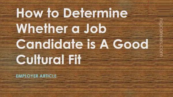 How to Determine Whether a Job Candidate is A Good Cultural Fit