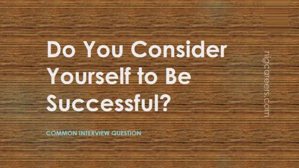 Do You Consider Yourself to Be Successful