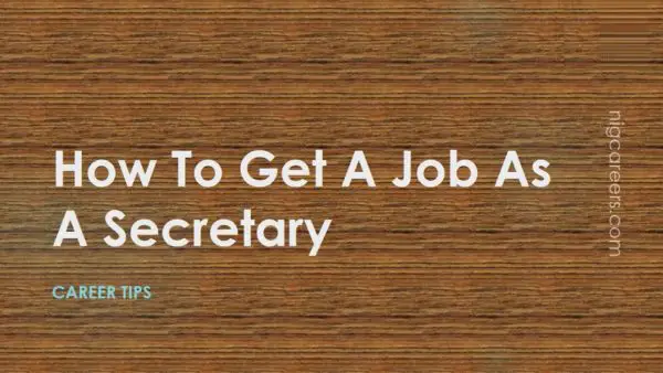 How To Get A Job As A Secretary