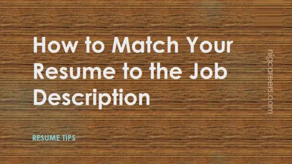 How to Match Your Resume to the Job Description