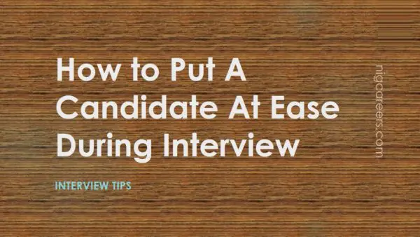 How to Put A Candidate At Ease During Interview