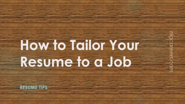 How to Tailor Your Resume to a Job