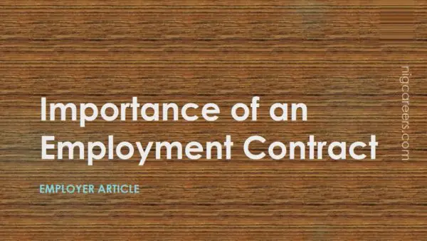 Importance of an Employment Contract