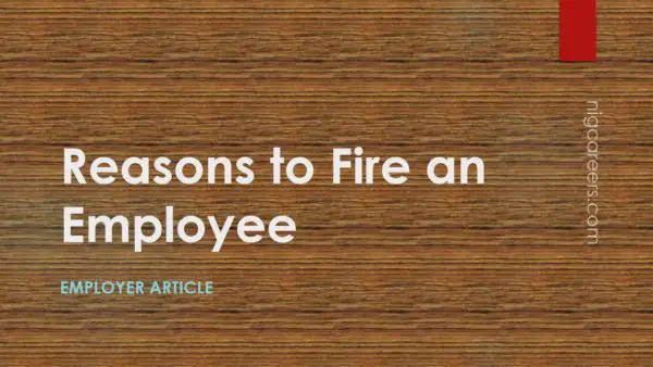 Reasons to Fire an Employee