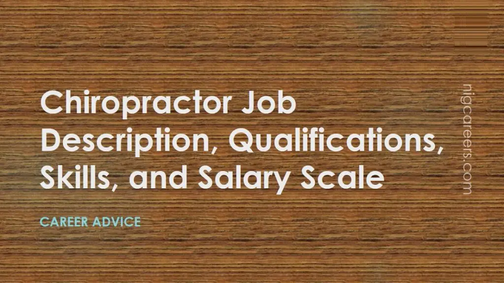 Chiropractor Job Description Skills And Salary   Chiropractor Job Description 1024x576 