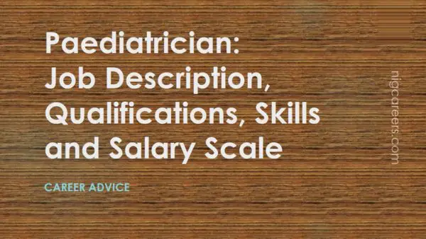 Paediatrician Job Description