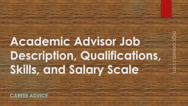 Academic Advisor Job Description