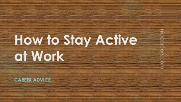 How to Stay Active at Work