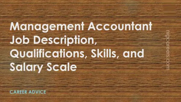 Management Accountant Job Description