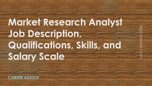 Market Research Analyst Job Description