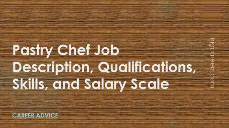 Pastry Chef Job Description And Qualifications