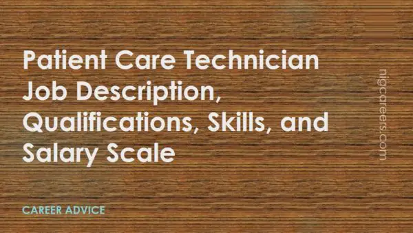 Patient Care Technician Job Description