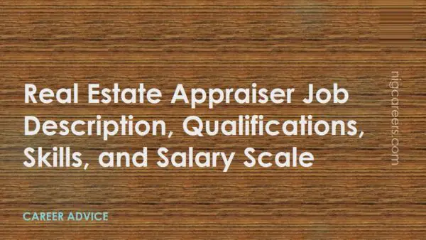 Real Estate Appraiser Job Description