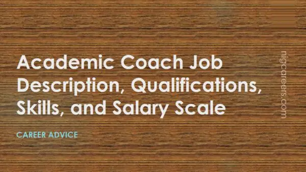 Academic Coach Job Description