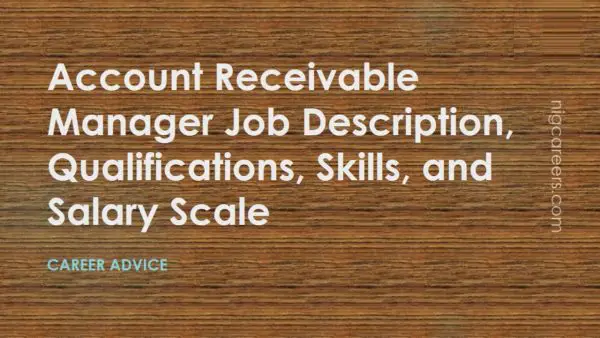 Account Receivable Manager Job Description