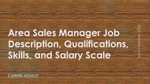Area Sales Manager Job Description