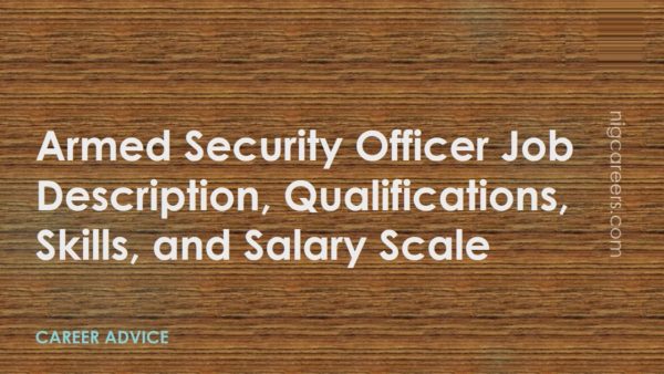 Armed Security Officer Job Description