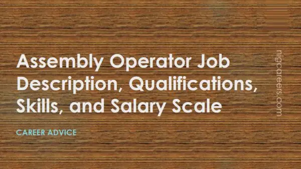 Assembly Operator Job Description