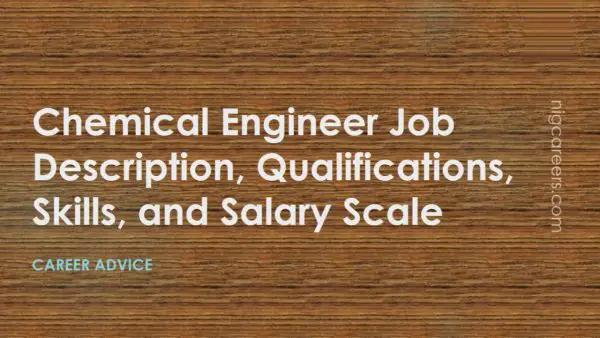 Chemical Engineer Job Description