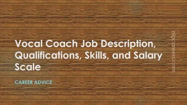 Vocal Coach Job Description