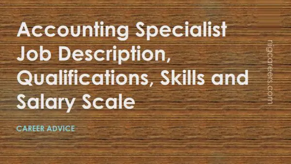 Accounting Specialist Job Description