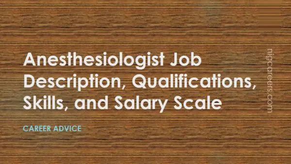 Anesthesiologist Job Description