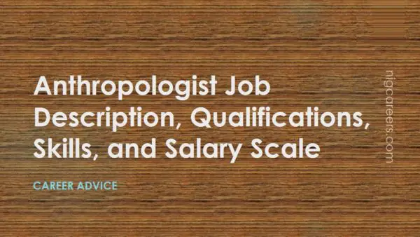 Anthropologist Job Description