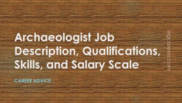 Archaeologist Job Description