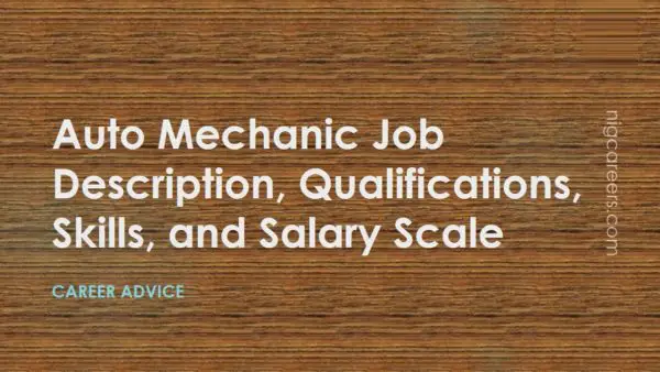 Auto Mechanic Job Description