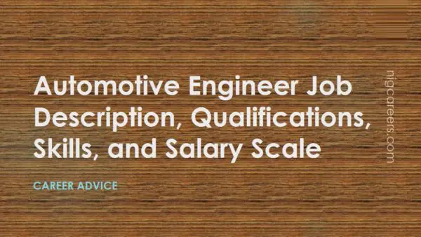 Automotive Engineer Job Description