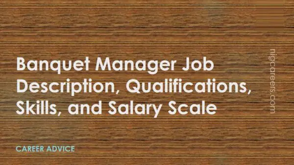 Banquet Manager Job Description