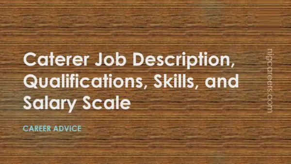 Caterer Job Description