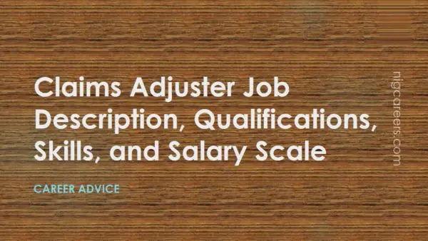 Claims Adjuster Job Description