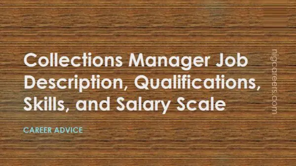 Collections Manager Job Description