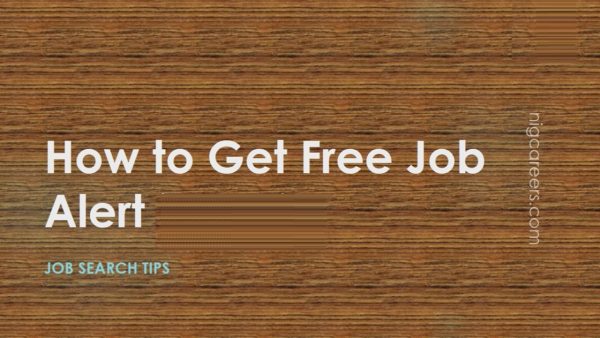 How to Get Free Job Alert