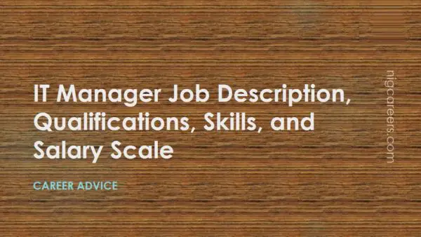 IT Manager Job Description