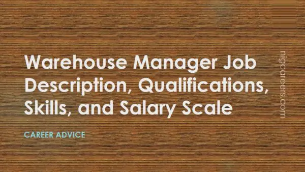 Warehouse Manager Job Description