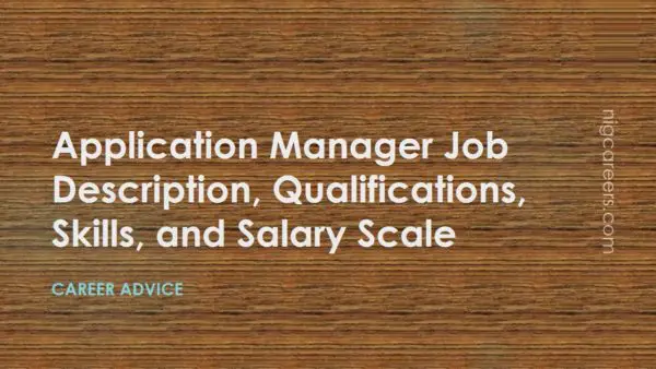 Application Manager Job Description
